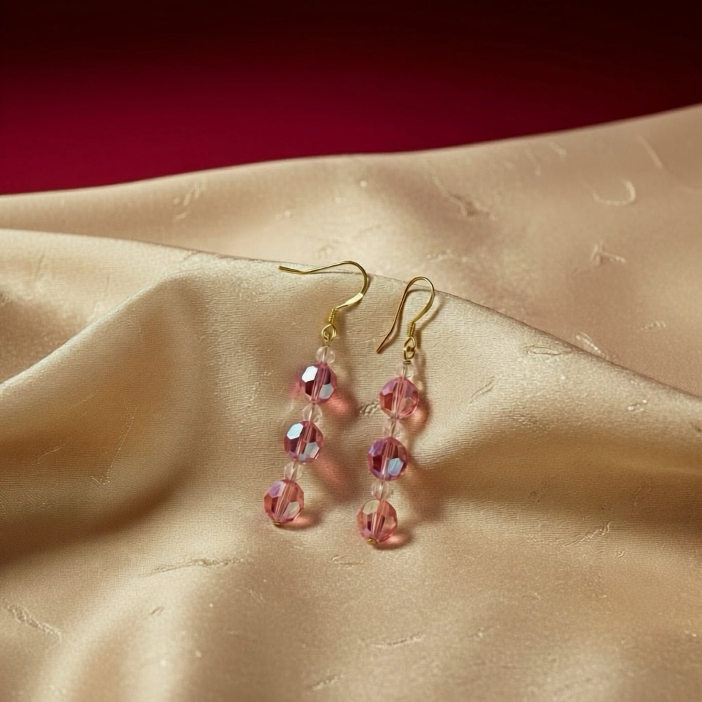 ✨ Swarovski Rose AB Crystal Earrings ✨