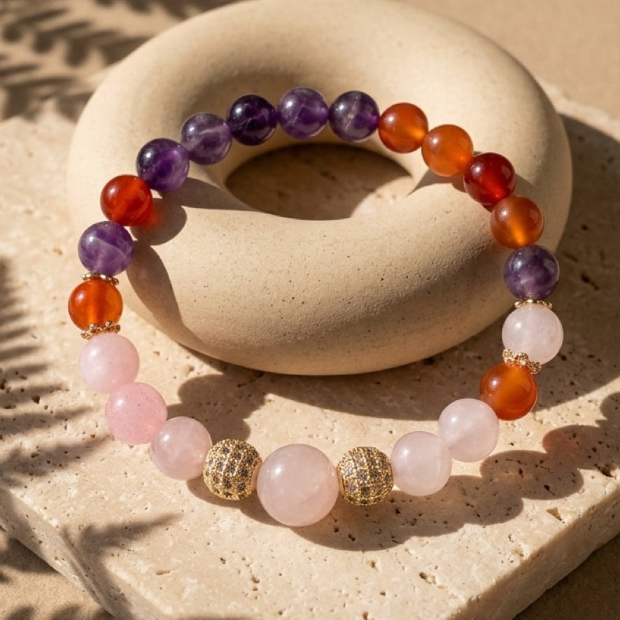 Radiant Alignment – Love, Strength & Clarity Bracelet