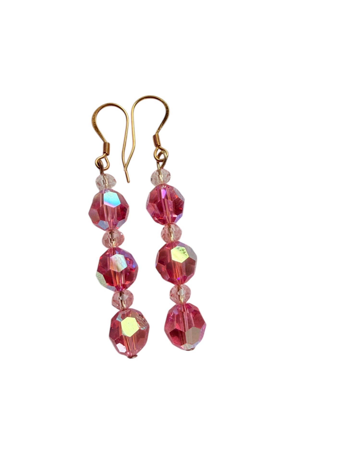 ✨ Swarovski Rose AB Crystal Earrings ✨