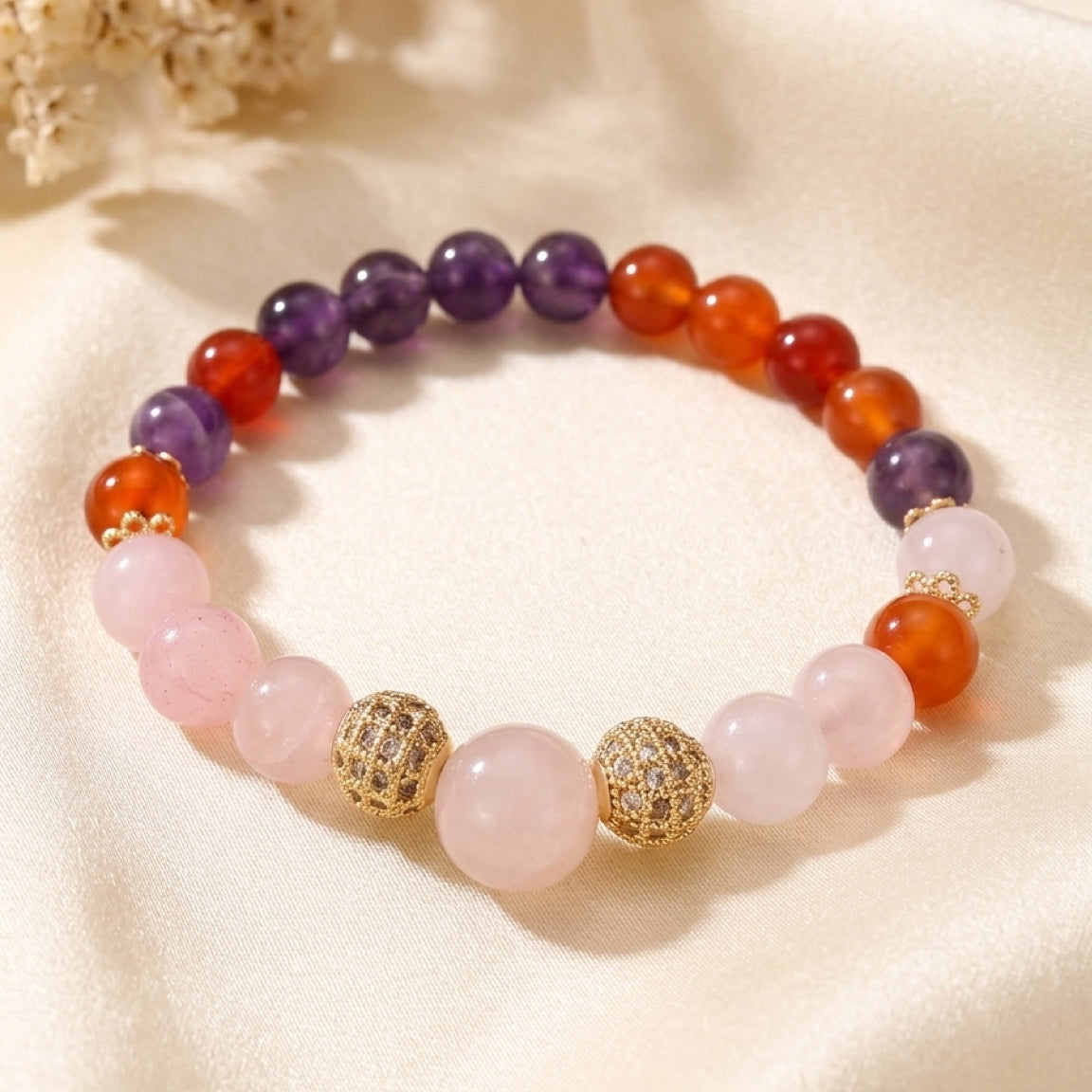 Radiant Alignment – Love, Strength & Clarity Bracelet
