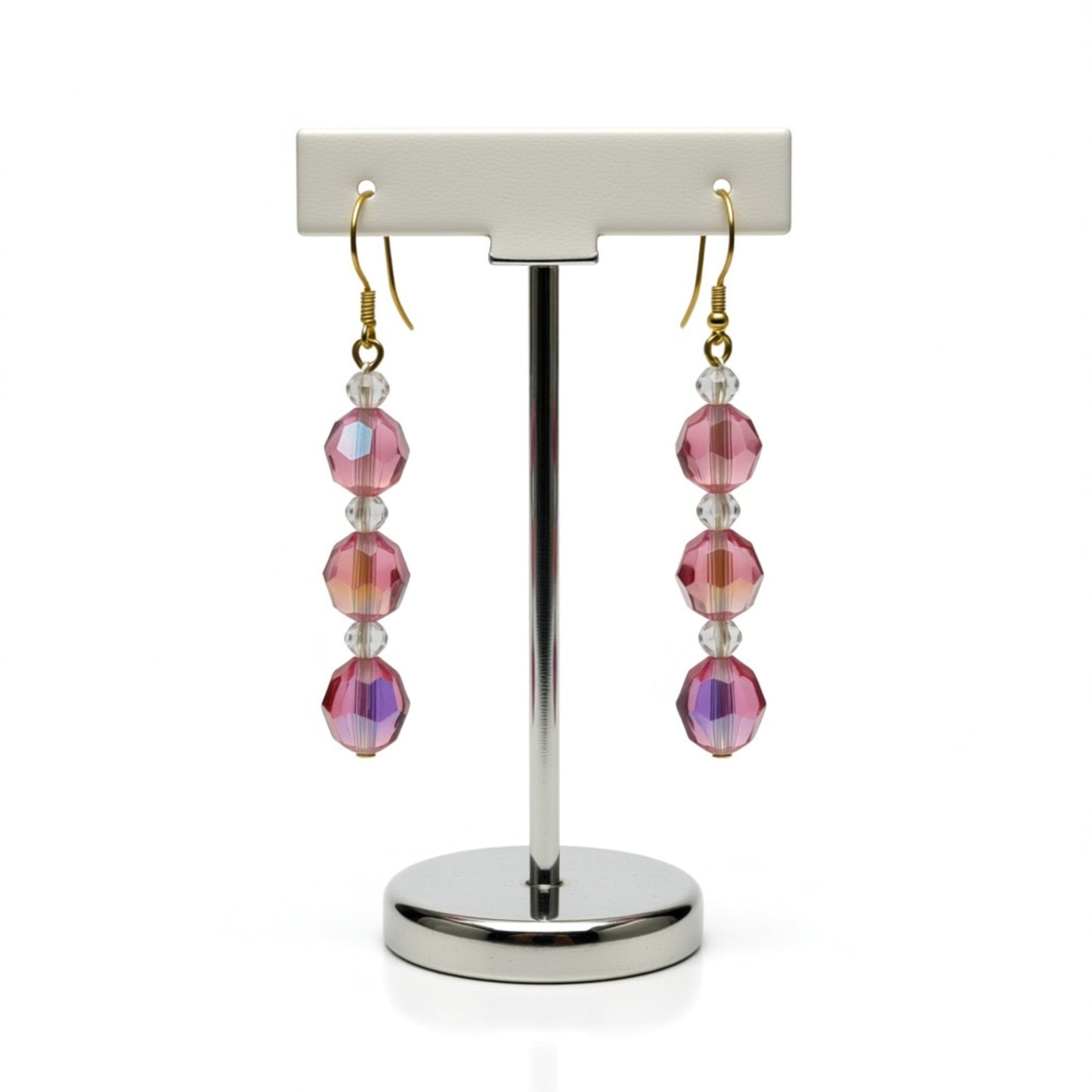 ✨ Swarovski Rose AB Crystal Earrings ✨