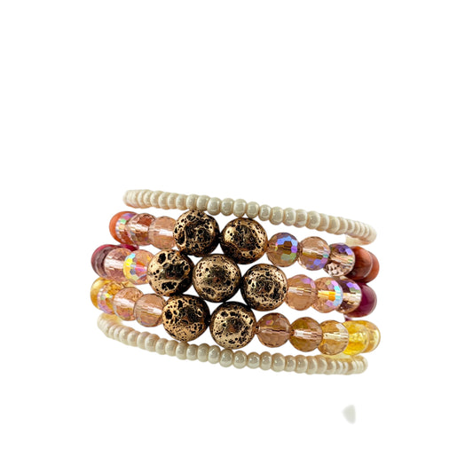 Bronzed Sunset Wrap Bracelet