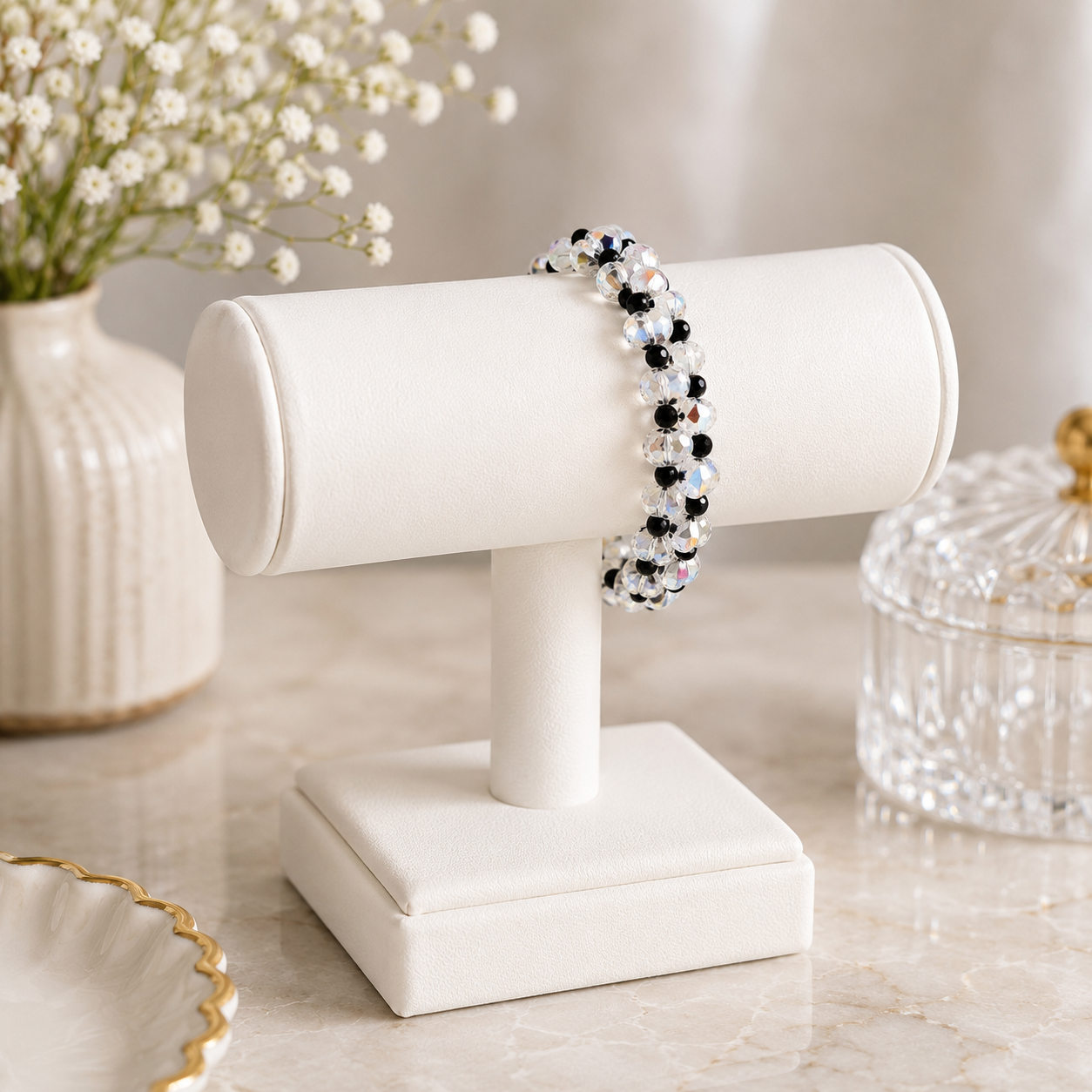 Moonlight Three-Tier Stretch Bracelet
