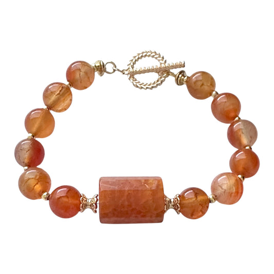 Inner Flame Carnelian Bracelet