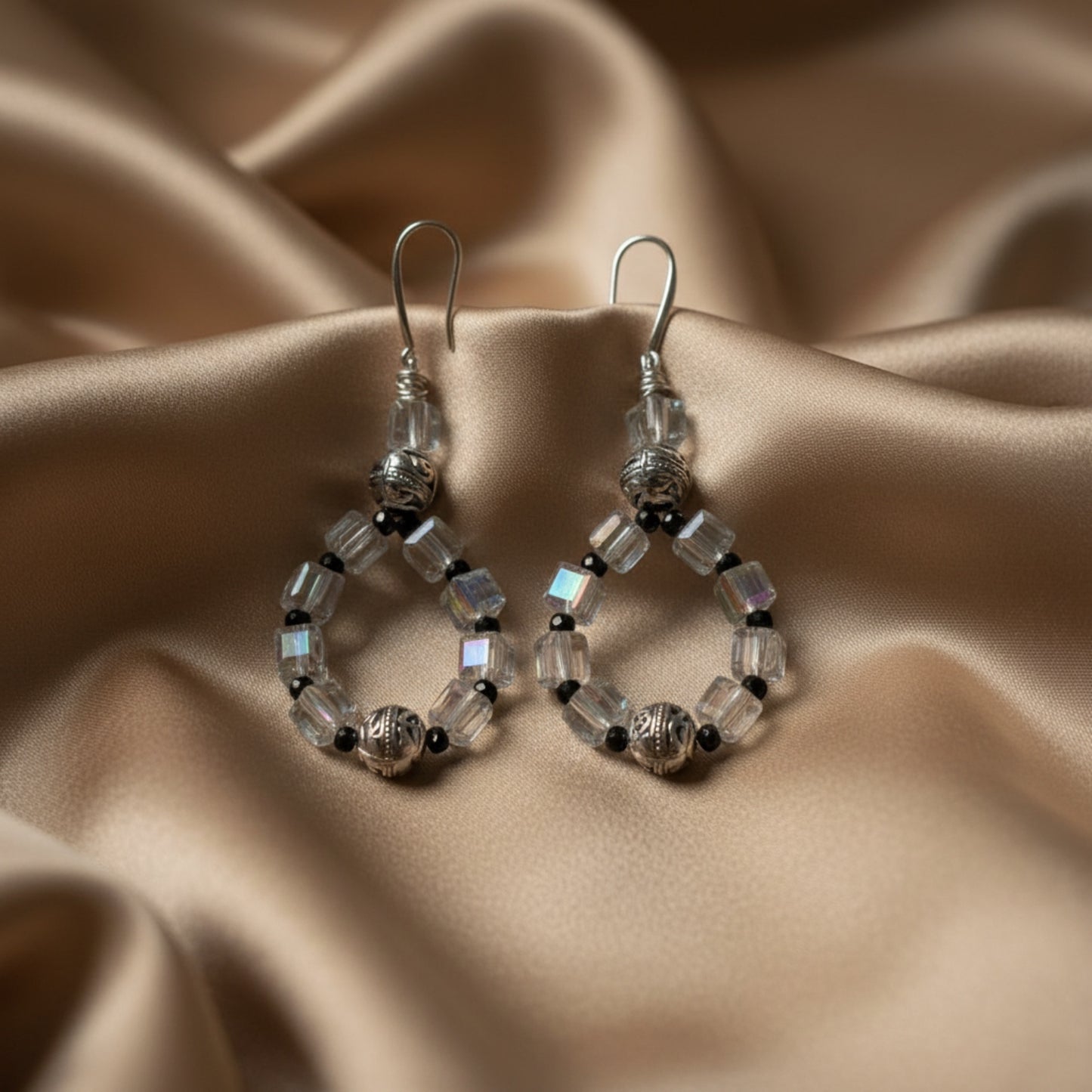 Aurora Crystal Teardrop Earrings