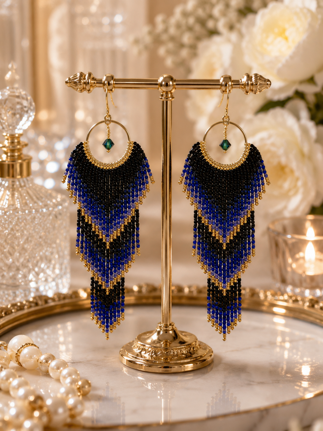 Midnight Royale Cascade Earrings