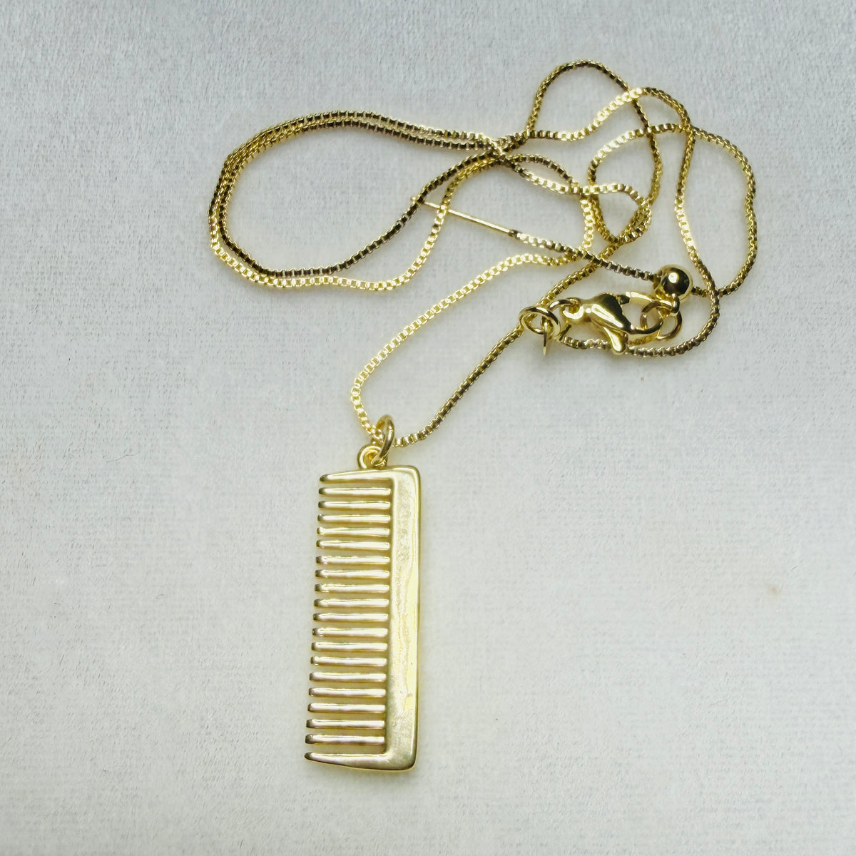 18K Gold-Filled Comb Pendant Necklace – Hairstylist Gift