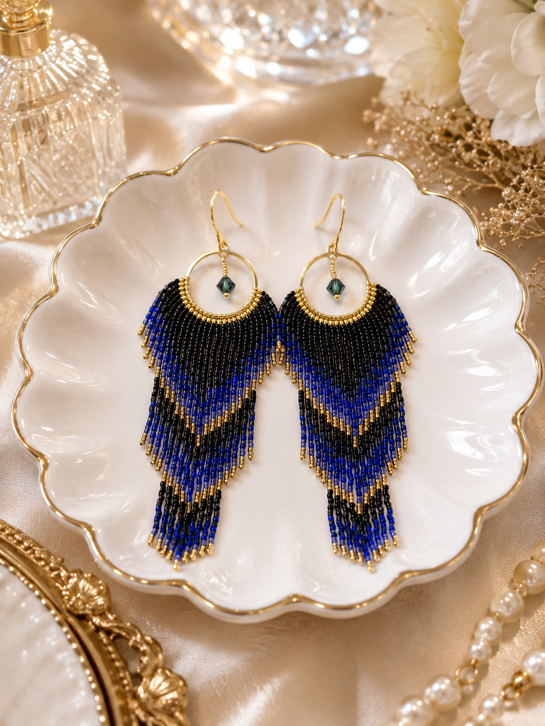 Midnight Royale Cascade Earrings