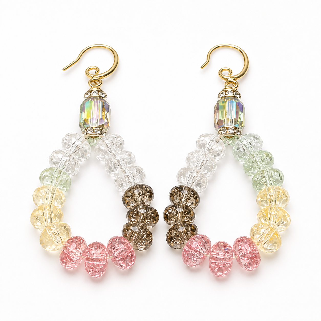 Pastel Crystal Elegance Jewelry Set