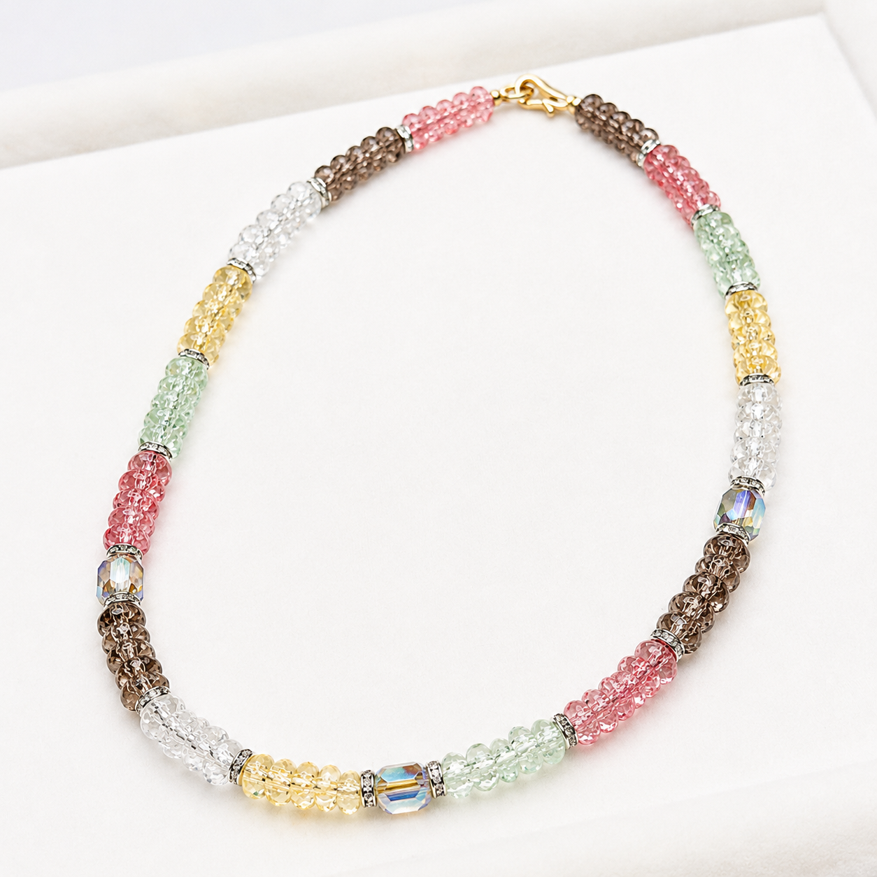 Pastel Crystal Elegance Jewelry Set