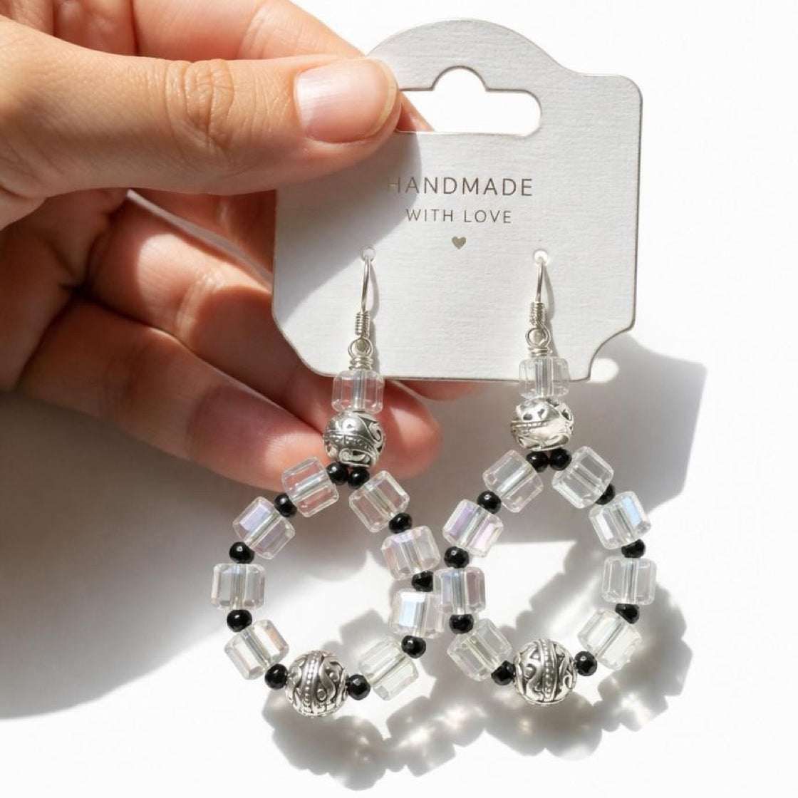 Aurora Crystal Teardrop Earrings