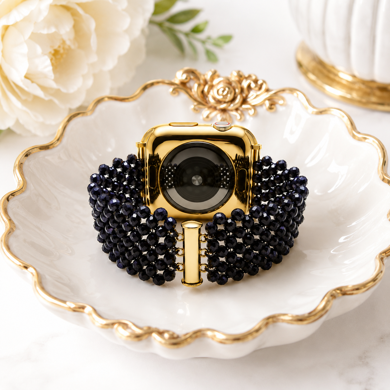 Blue Sandstone Luxury Apple Watch Band