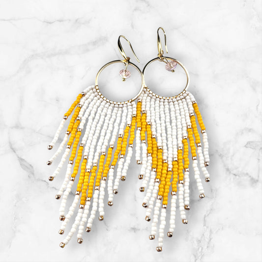 Golden Dawn Fringe Earrings