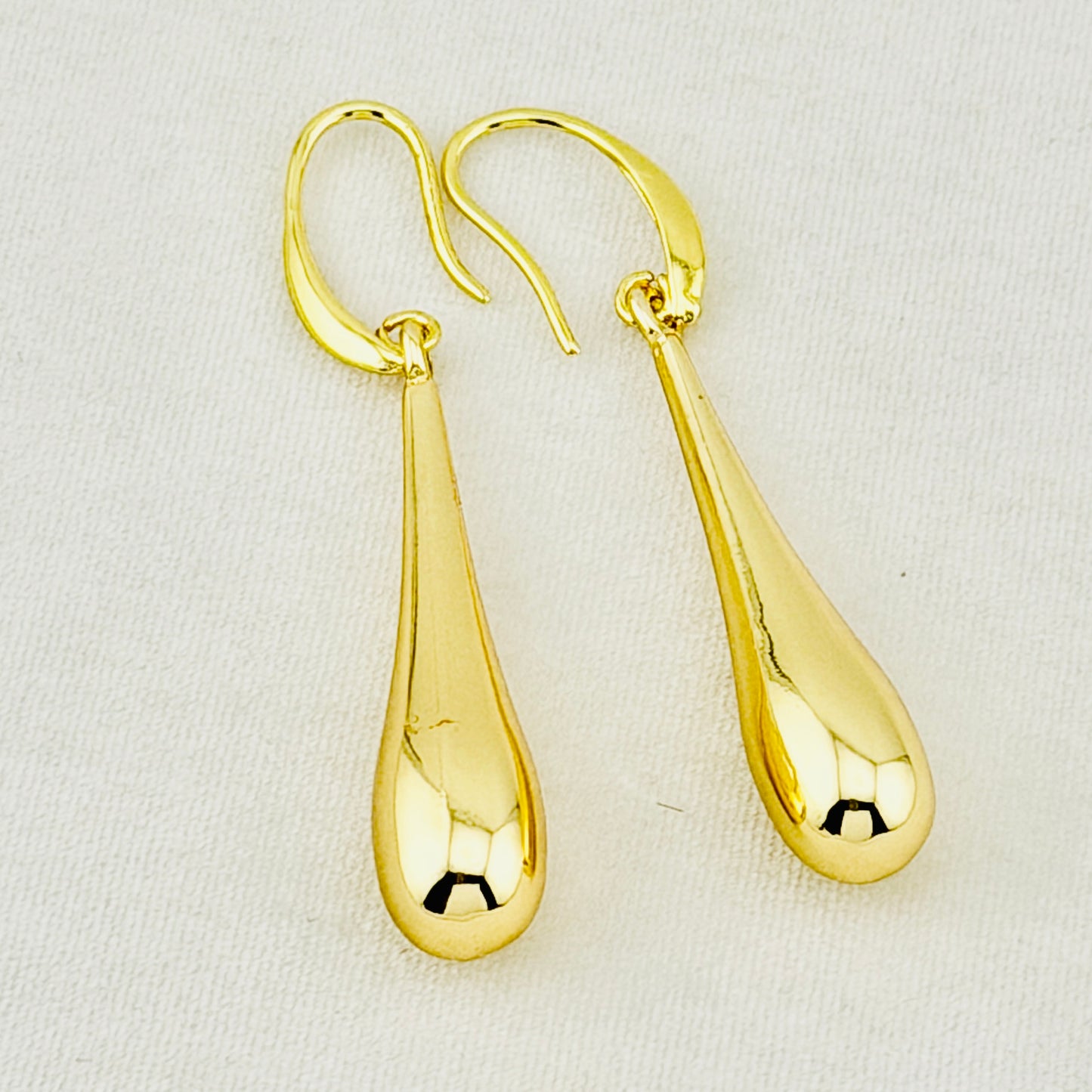 Gold-Filled Teardrop Dangle Earrings