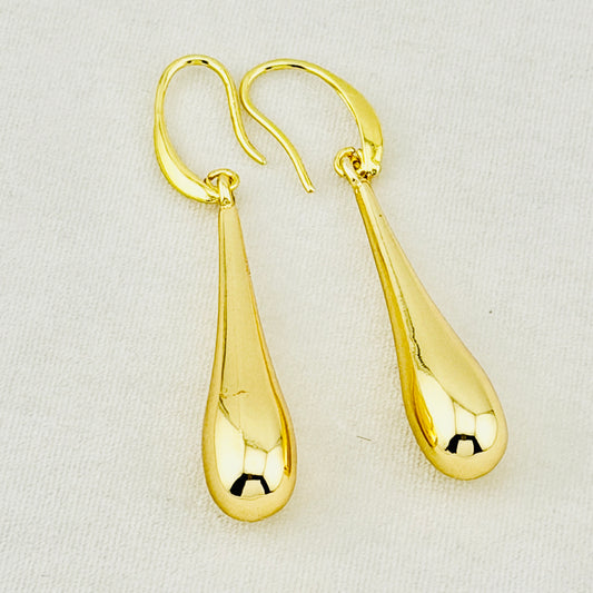 Gold-Filled Teardrop Dangle Earrings