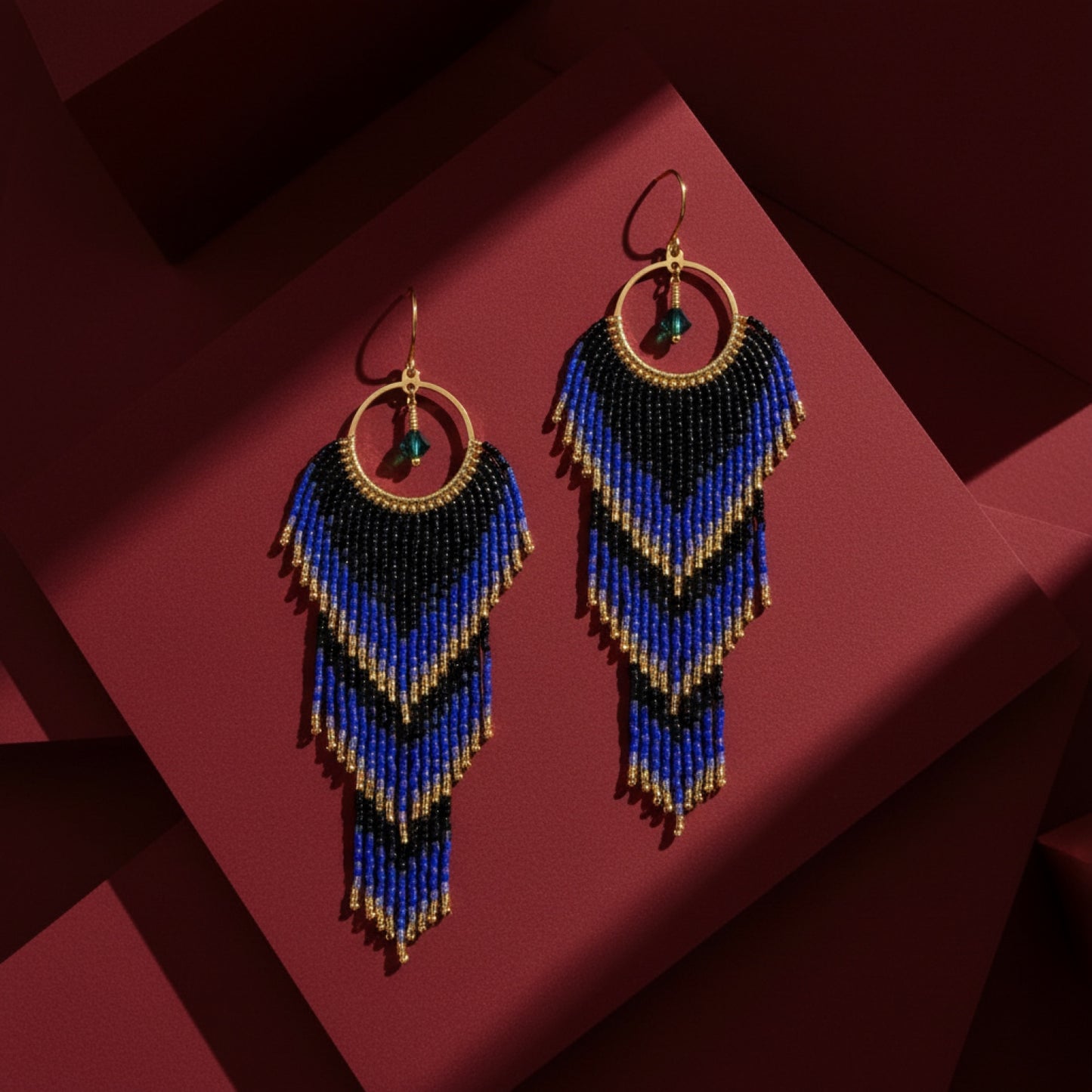Midnight Royale Cascade Earrings