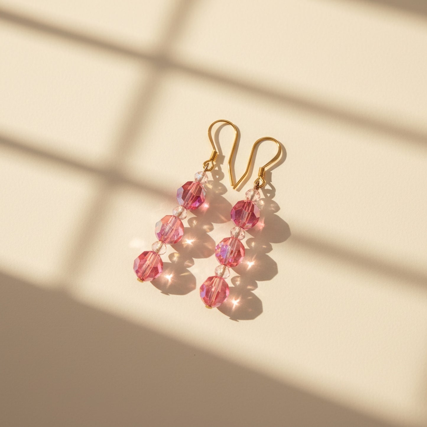 ✨ Swarovski Rose AB Crystal Earrings ✨