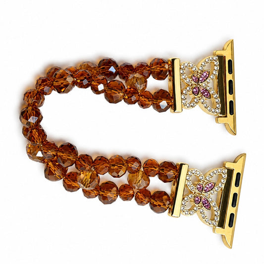 Butterfly Amber Crystal Apple Watch Bracelet
