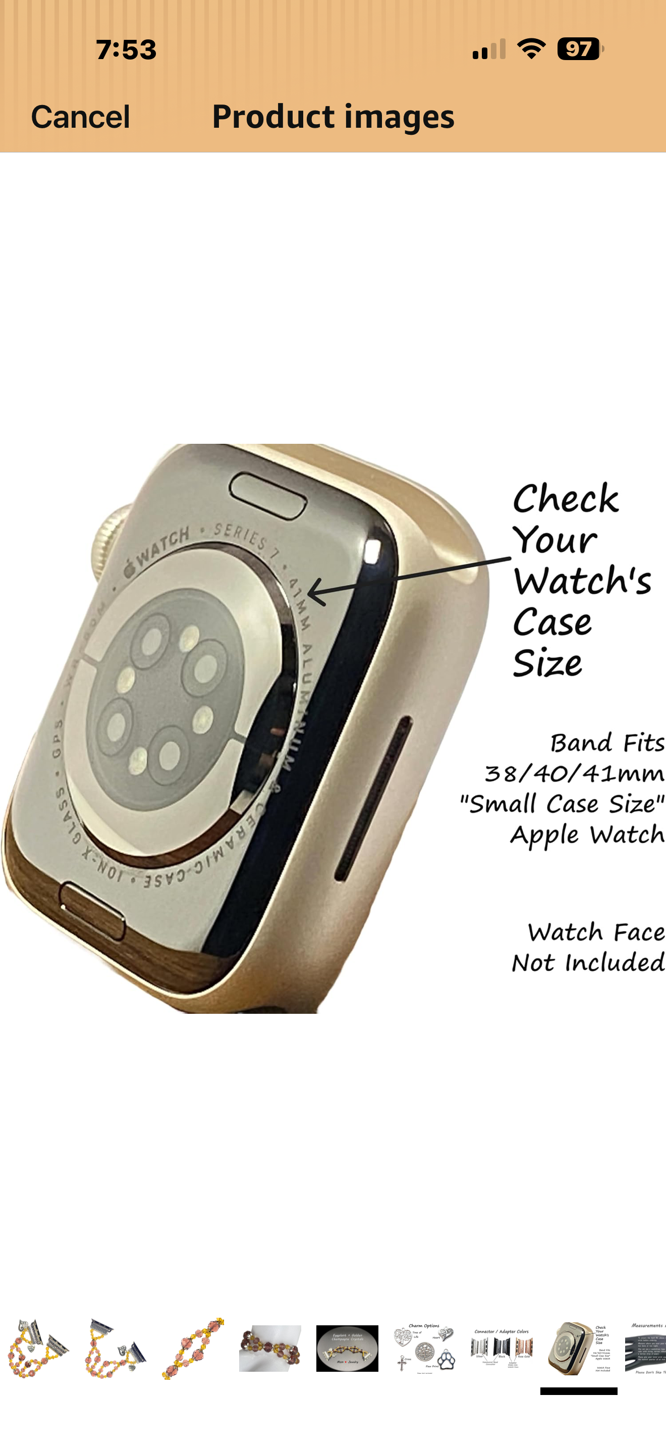 Blue Sandstone Luxury Apple Watch Band