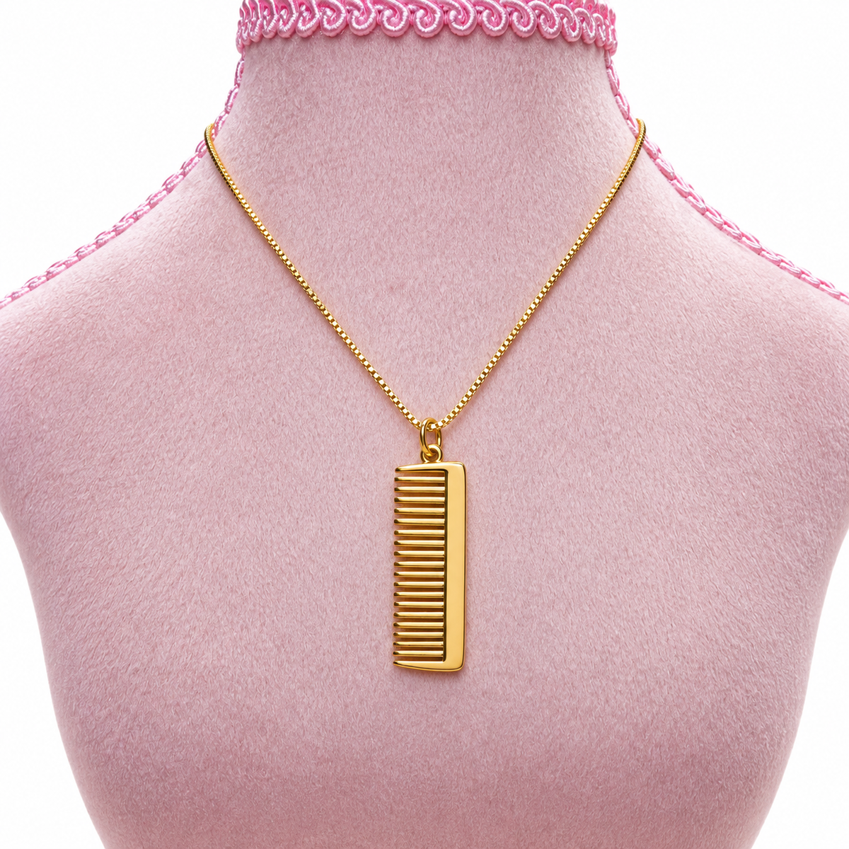 18K Gold-Filled Comb Pendant Necklace – Hairstylist Gift