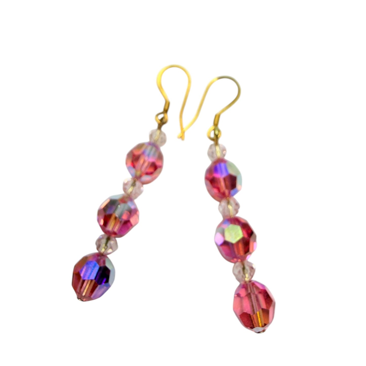 ✨ Swarovski Rose AB Crystal Earrings ✨