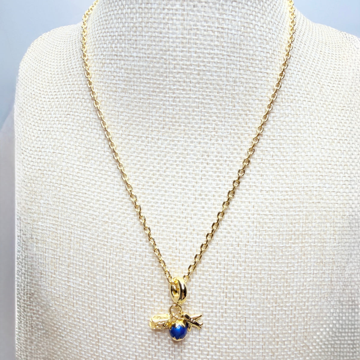 Wanderlust 18K Gold-Filled Travel Charm Necklace