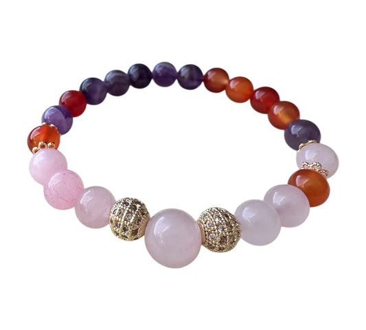 Radiant Alignment – Love, Strength & Clarity Bracelet