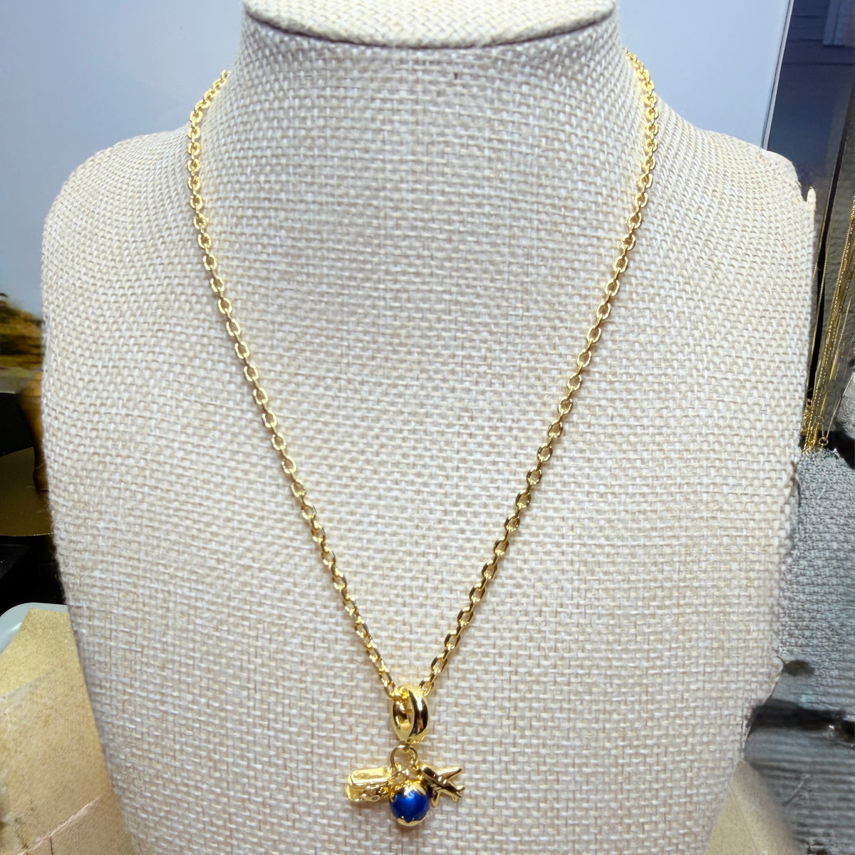 Wanderlust 18K Gold-Filled Travel Charm Necklace