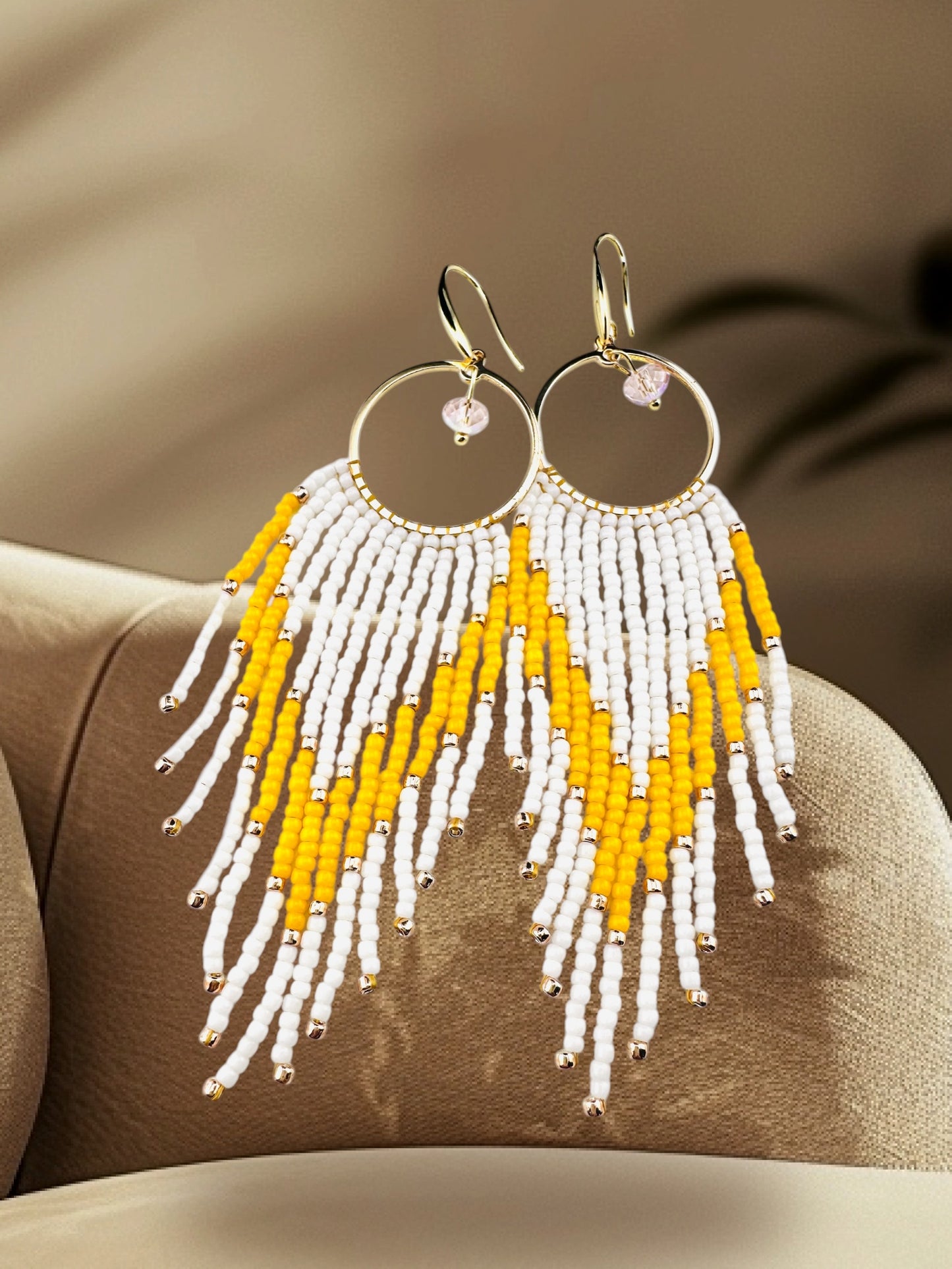 Golden Dawn Fringe Earrings