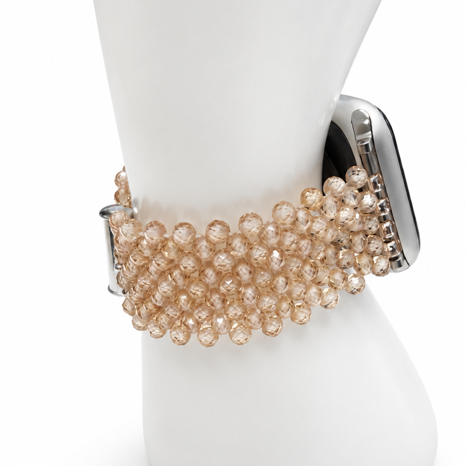 Champagne Radiance Handwoven Watch Band