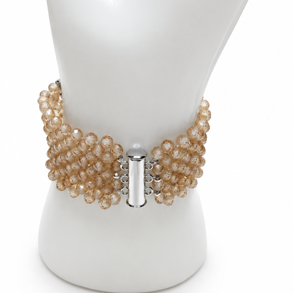 Champagne Radiance Handwoven Watch Band