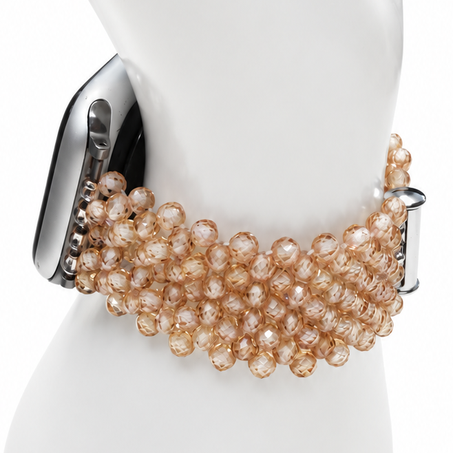 Champagne Radiance Handwoven Watch Band