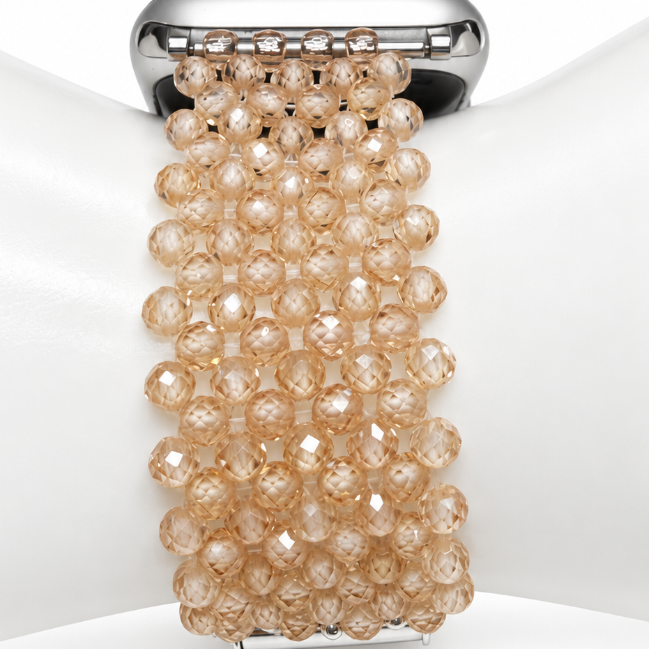 Champagne Radiance Handwoven Watch Band