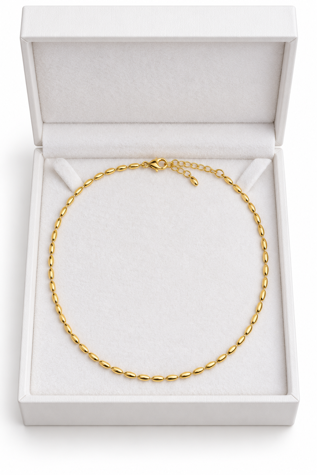 Golden Glow 18K Gold-Filled Oval Bead Necklace