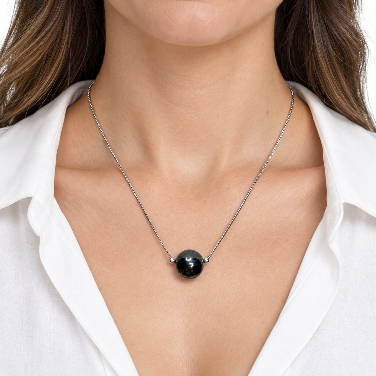Midnight Shine Hematite Necklace