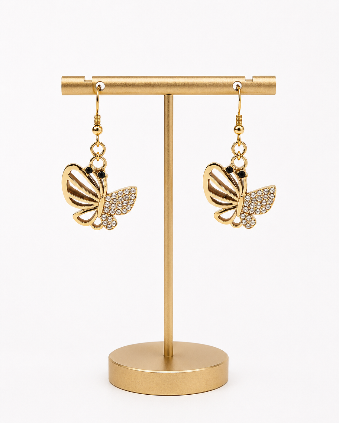 Butterfly Gold-Plated Earrings