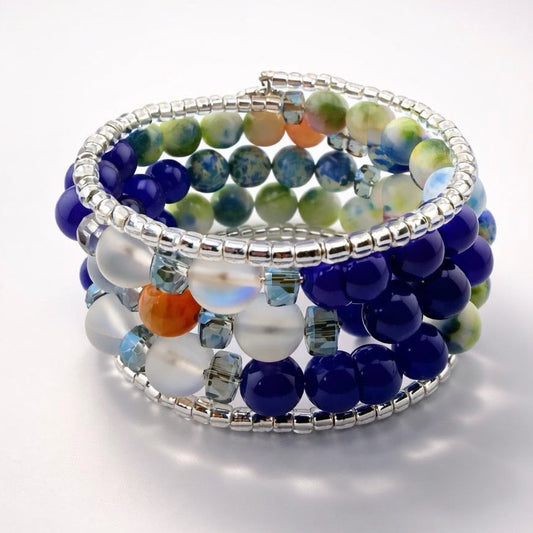 Ocean Harmony Memory Wire Bracelet