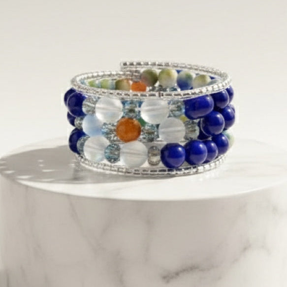 Ocean Harmony Memory Wire Bracelet
