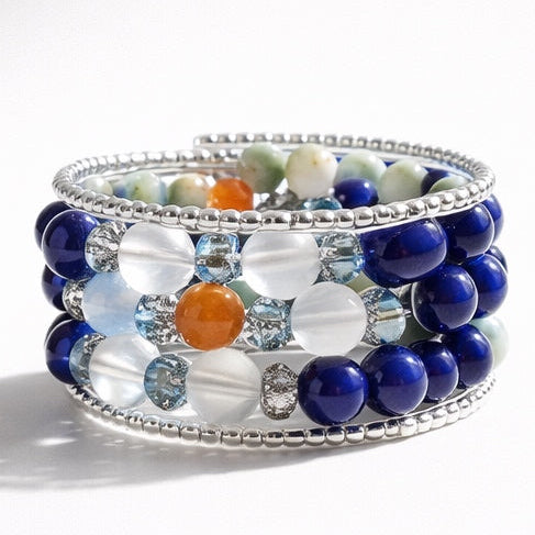Ocean Harmony Memory Wire Bracelet