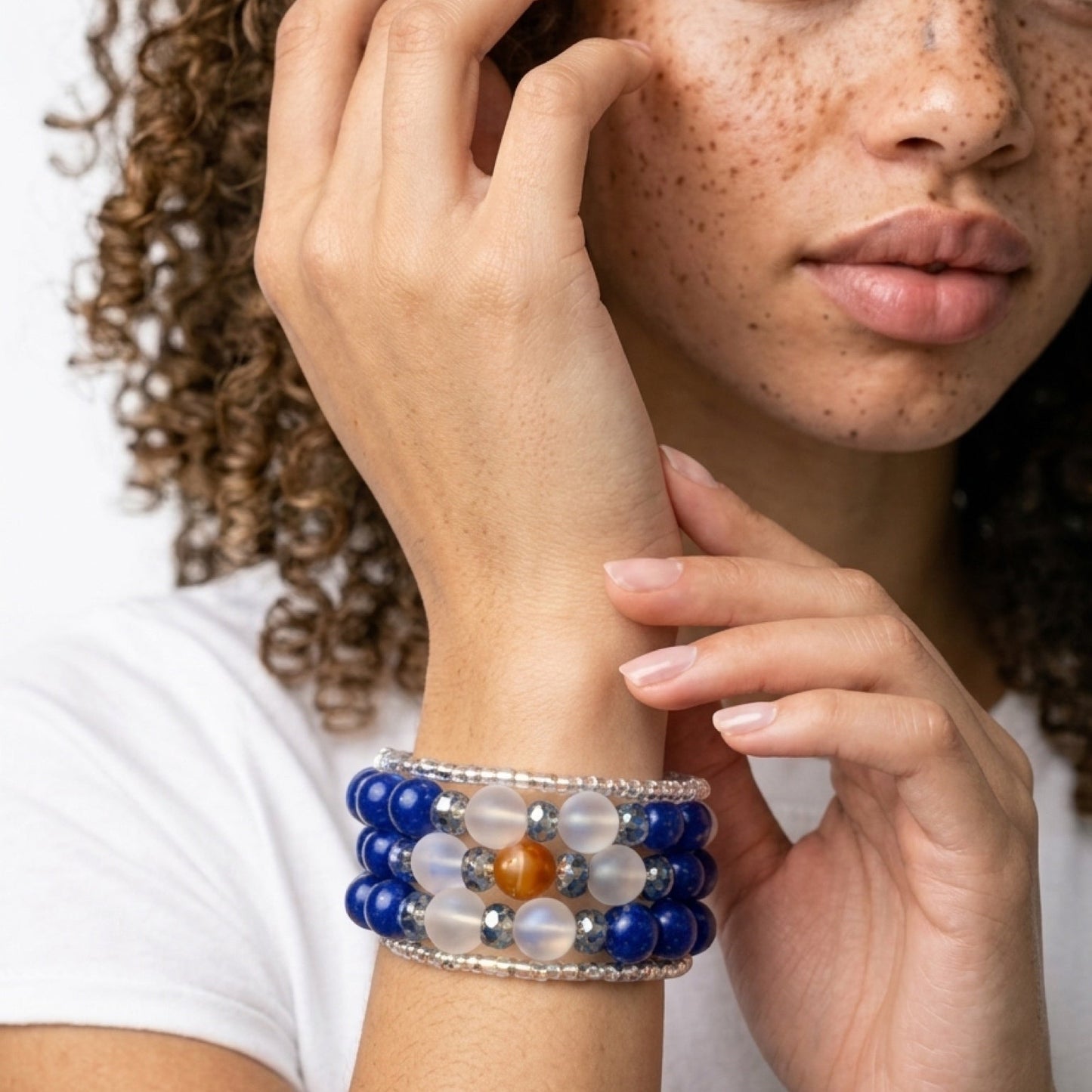 Ocean Harmony Memory Wire Bracelet