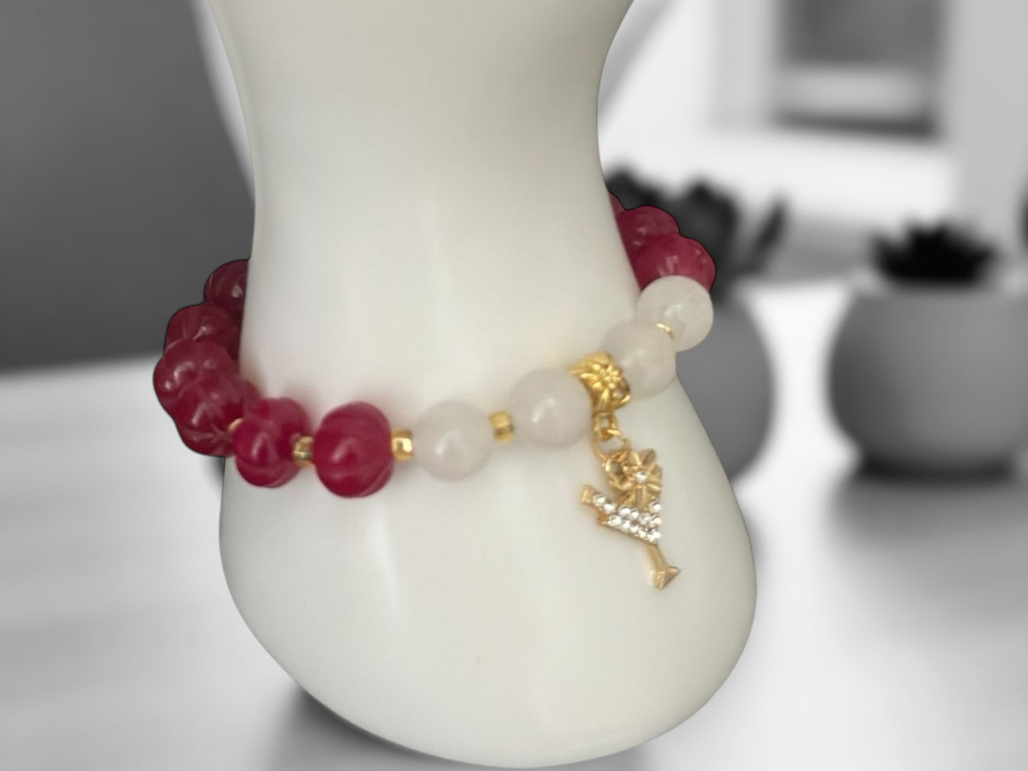Tropical Glow Martini Charm Bracelet